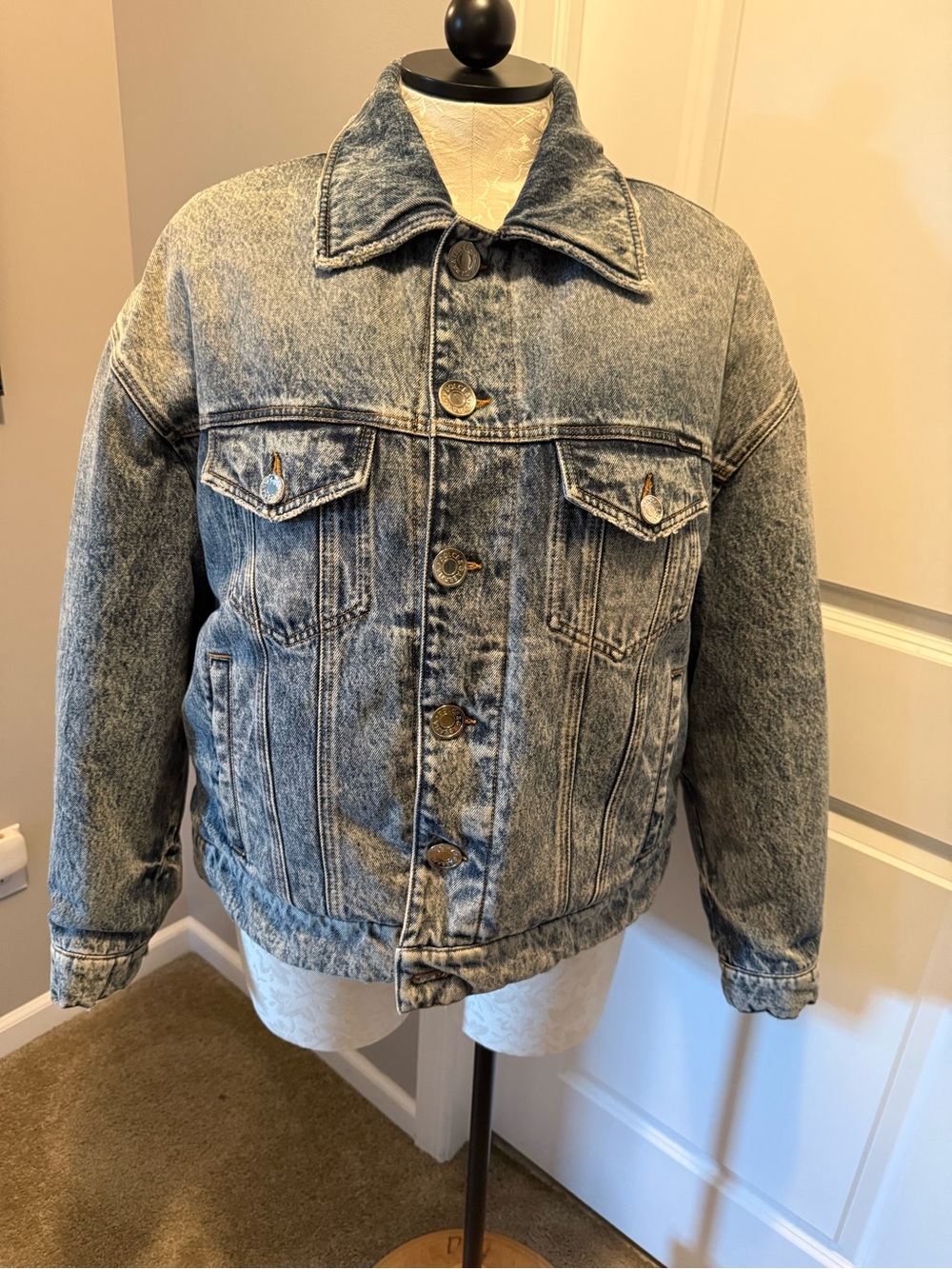 Dolce & Gabbana Blue Denim Jacket/ Winter Coat